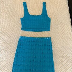 Le Lis Turquoise Crochet Ensemble